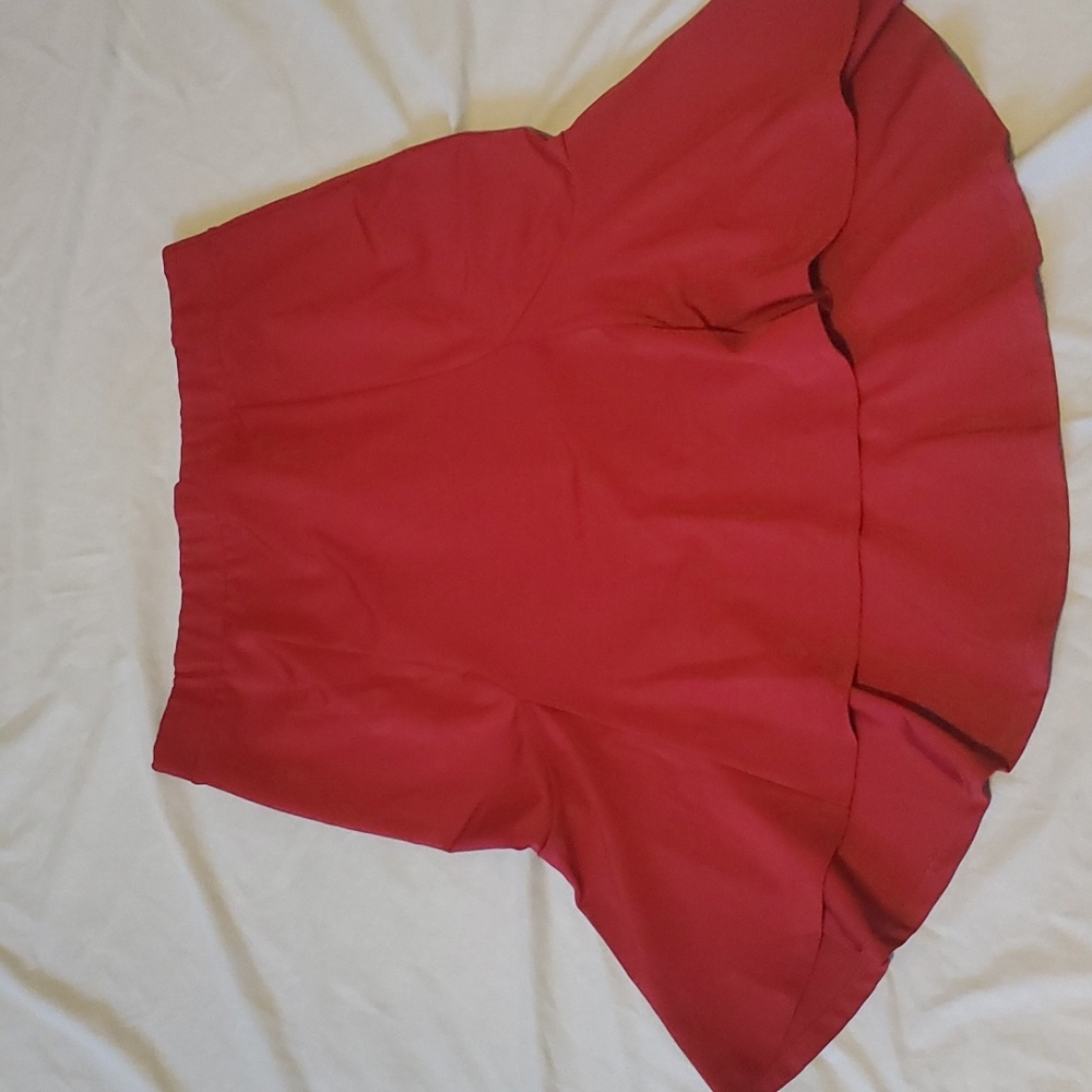 Womens Burgundy Skirt